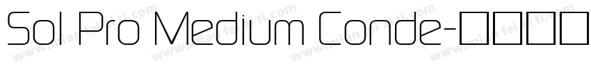 Sol Pro Medium Conde字体转换